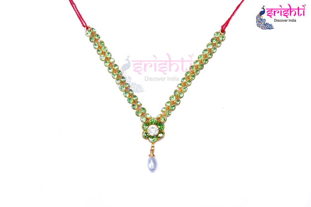 ISDGU-Deity Necklace with Stone Work-M13 (ISNS323)