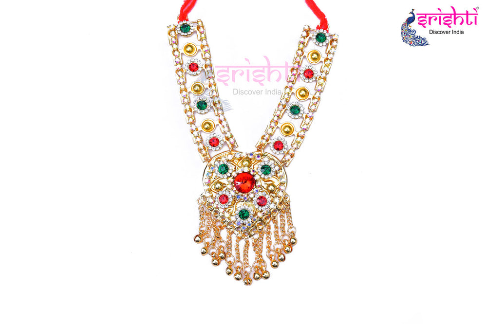 ISDGU-Deity Necklace with Stone Work-M15 (ISNS325)