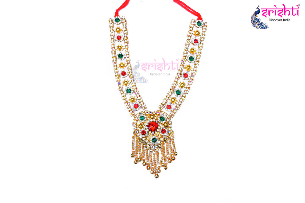 ISDGU-Deity Necklace with Stone Work-M16 (ISNS326)
