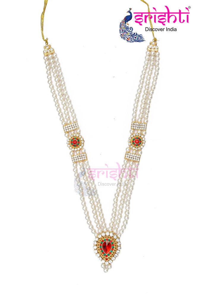 ISDGU-Deity Necklace with Stone Work-M19 (ISNS329)