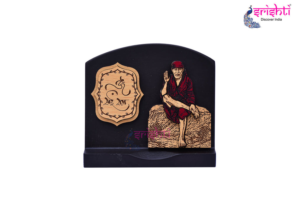 ISDGU-Sai Baba Wooden Photo Frame-M02 (ISNS349)
