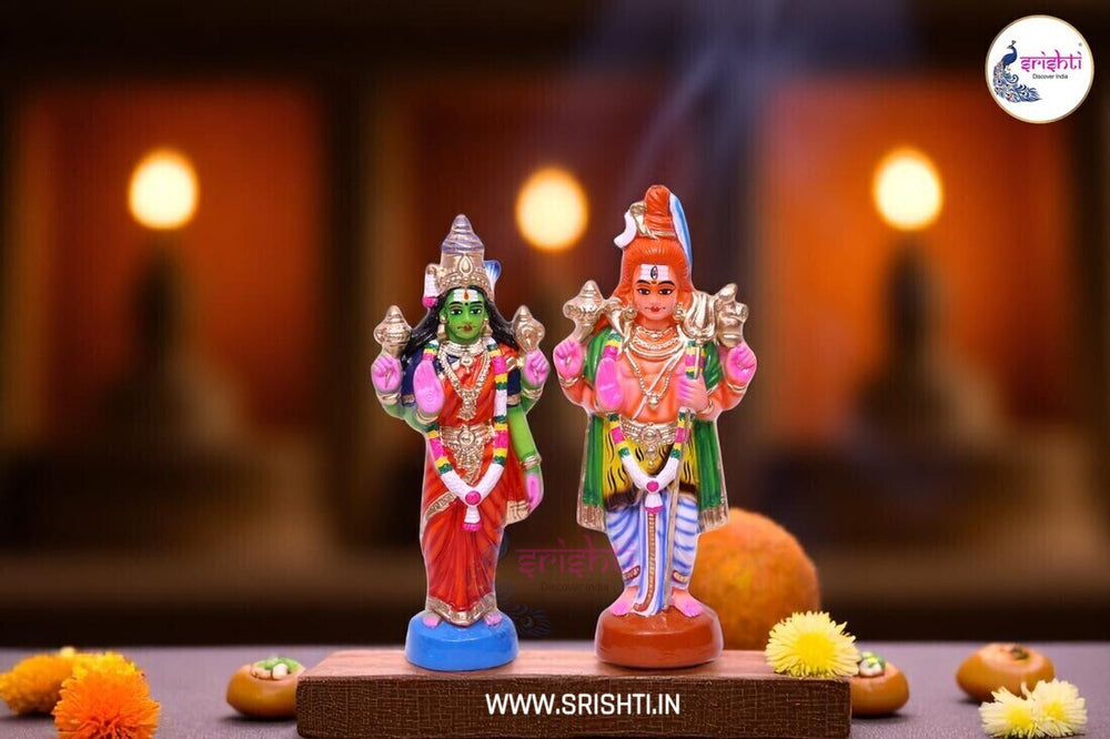 SNGD-Shivan Parvathi Set-12 Inches (ISNSK0029)