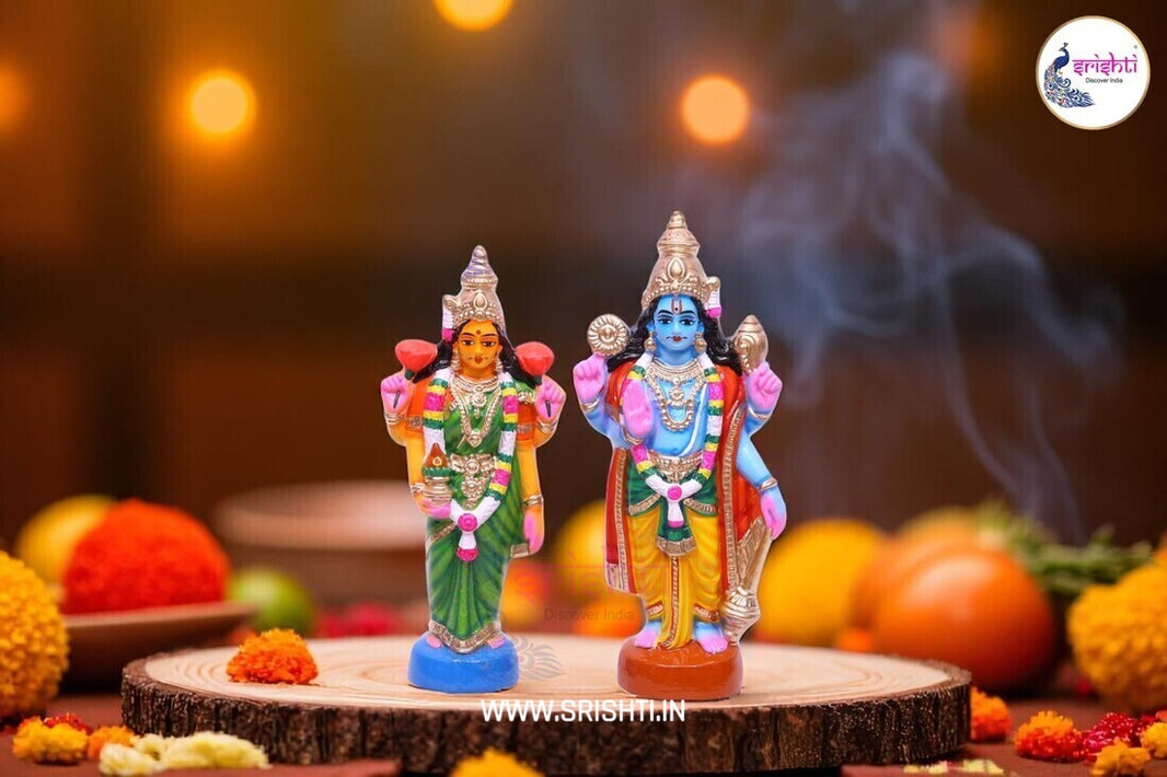 SNGD-Vishnu Lakshmi Set-12 Inches (ISNSK0030)