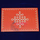 SWUP-Maroon Color Rangoli Wooden Plank-8 X 6 Inches (ISRWP0055)