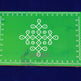 SWUP-Green Color Rangoli Wooden Plank-12 X 8 Inches (ISRWP0064)