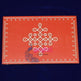 SWUP-Maroon Color Rangoli Wooden Plank-12 X 8 Inches (ISRWP0065)