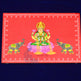 SWUP-Pink Color Gajalakshmi Wooden Plank-12 X 8 Inches (ISRWP0070)
