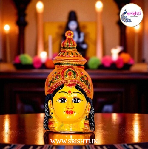 ISVP-Varalakshmi Goddess Yellow Face-7 Inches