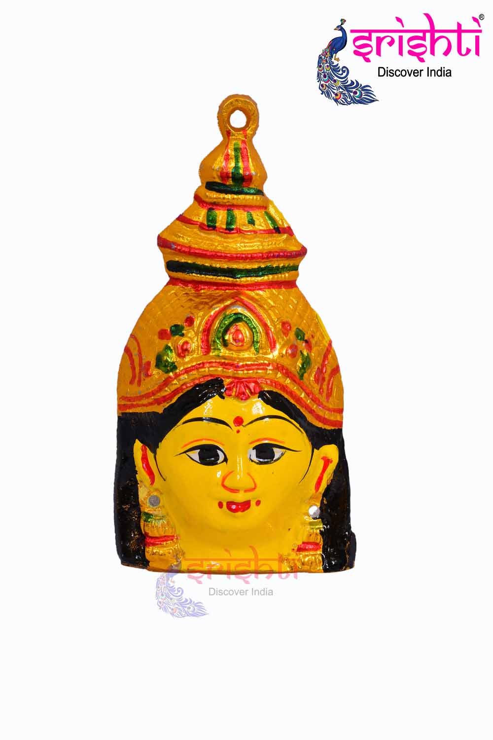 ISMMC-Varalakshmi Goddess Yellow Face-4 Inches-M01 (ISMGC002)