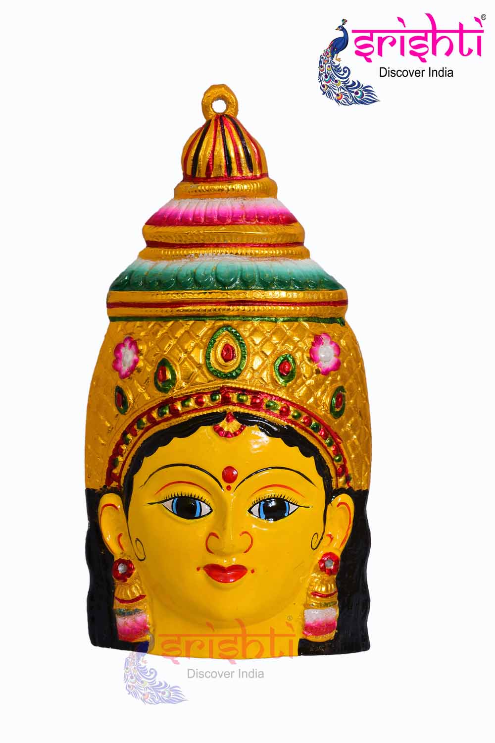 ISMMC-Varalakshmi Goddess Yellow Face-10 Inches-M01 (ISMGC007)