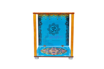 SWPU-Wooden Palavelli Set with Om-Blue-12 X 14.5 Inches (ISPGI010)