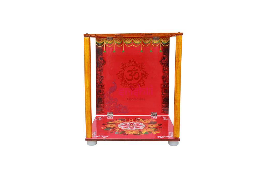 SWPU-Wooden Palavelli Set with Om-Pink-12 X 14.5 Inches (ISPGI012)