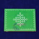 SWUP-Green Color Rangoli Wooden Plank-6 X 4 Inches (ISRWP0044)