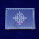 SWUP-Blue Color Rangoli Wooden Plank-6 X 4 Inches (ISRWP0046)