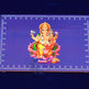 SWUP-Blue Color Ganesha Wooden Plank-8 X 6 Inches (ISRWP0058)