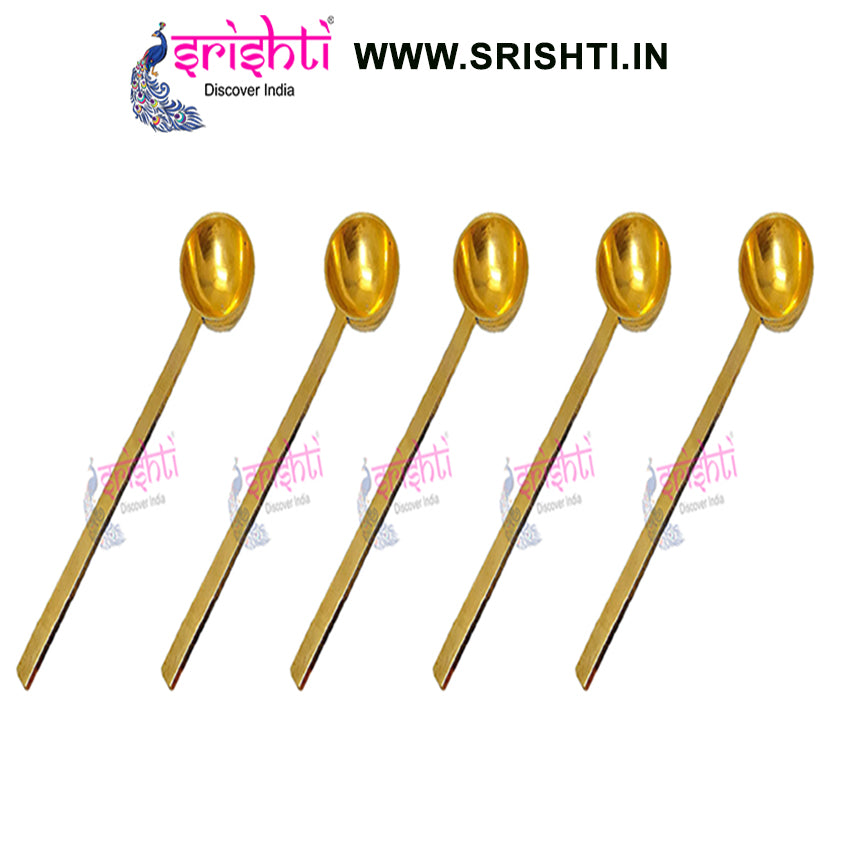 SIKB-Brass Serving Spoon-14 Inches-B6-(Pack of 5)