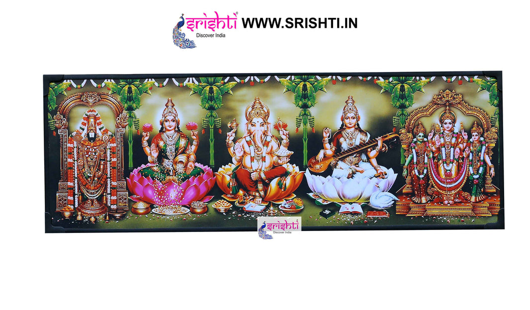 SIPF-Five God Photo Laminated Frame 20 X 7 Inches