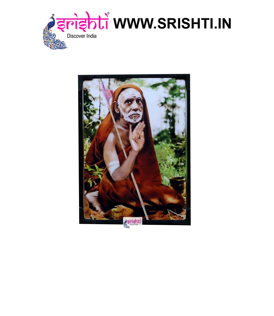 SIPF-Kanchi Maha Periyavar Laminated Photo 6 X 8 Inches