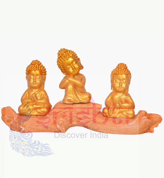 STRG-Tree Buddha-3.5 Inches (Pack of 3) (IGSTC009)