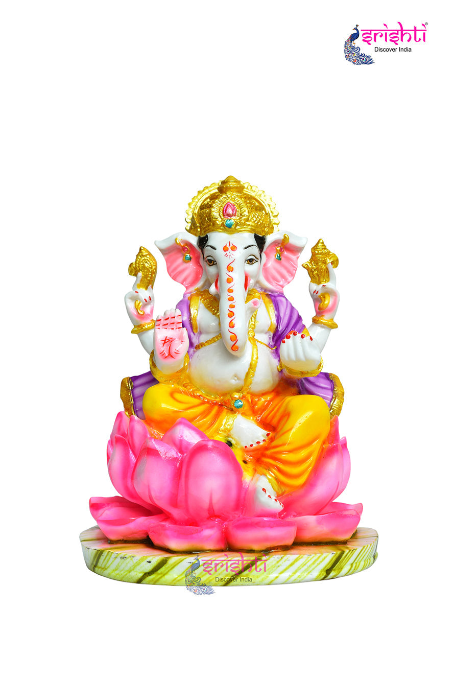 STRG-Lotus Ganesha-10 Inches-M01 (IGSTC134)