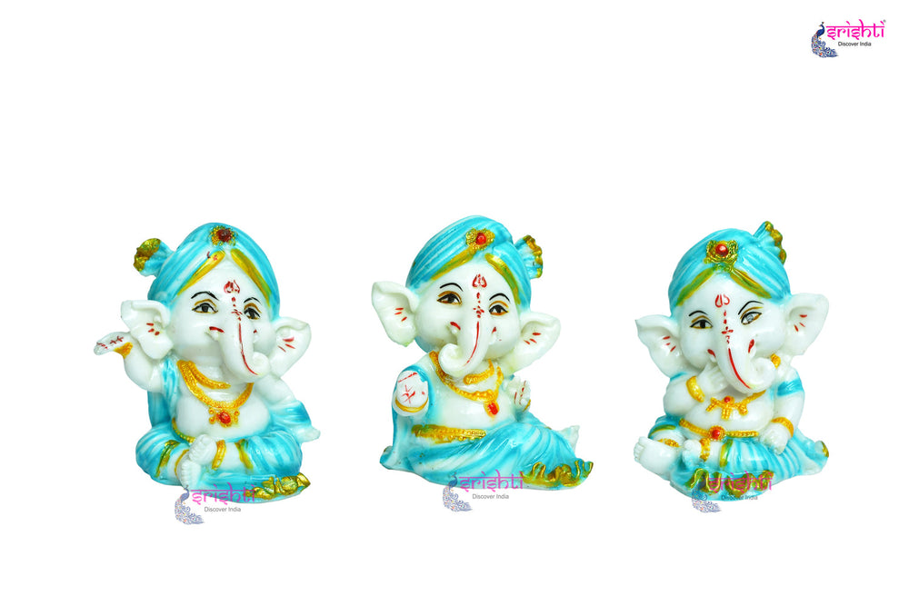 STRG-Ganesha Set-4.5 Inches (IGSTC154)