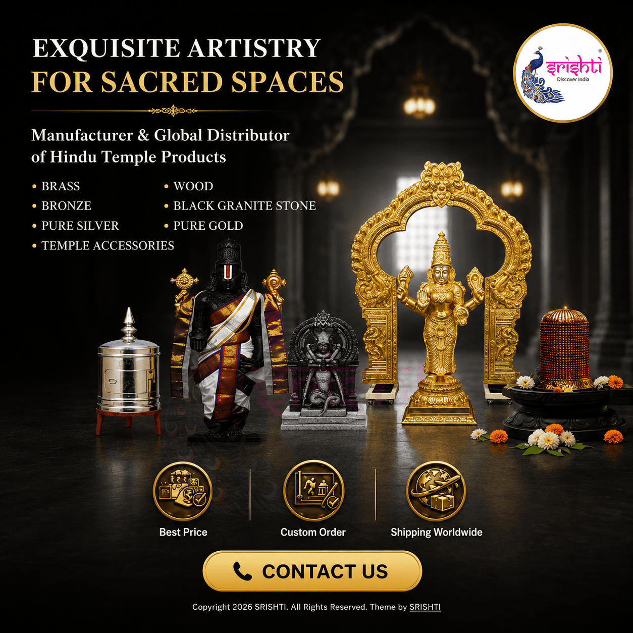Srishti temple manufacturing